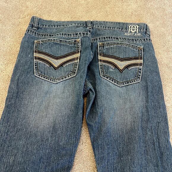 Request Jeans Mens Premium Lightwash Denim Bootcut 38x32 - Picture 12 of 13
